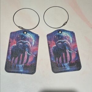 Elephant Galaxy Luggage Tags new